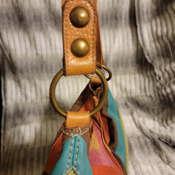 FOSSIL Boho Y2k HOBO Bag Leather/Suede - Picture 6 of 14